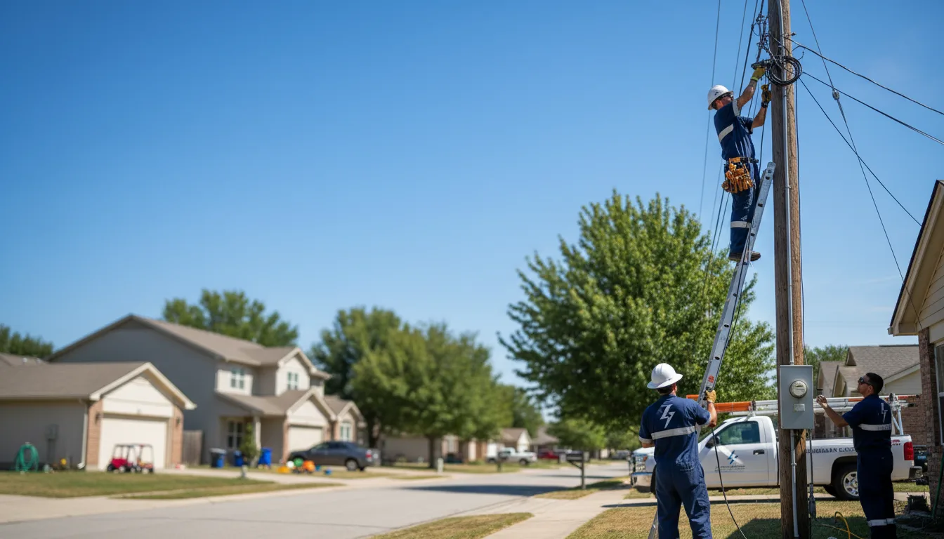 Residential electrician providing installation services in Branch, AR